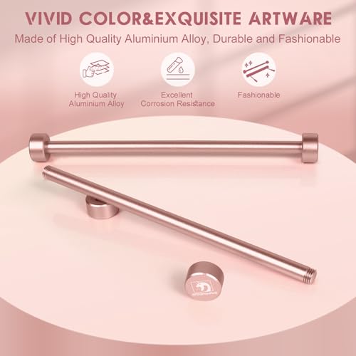 Image of ATTACK SHARK Coiled Keyboard Cable Winder-7.87inch Fixed Rod Compatible with GunMjo /RK61 /EPOMAKER Mix 99% All Custom USB C Cable,Line Management Pole for Mechanical Gaming Keyboard-RC01,Rose Gold