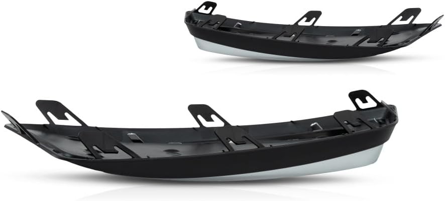 KarParts360 For Chevy Impala 2014-2020 Fog Light Cover Driver and Passenger Side | Pair | Front | Plastic | Black | Replacement For GM1038145, GM1039145 | 22738853, 22738852