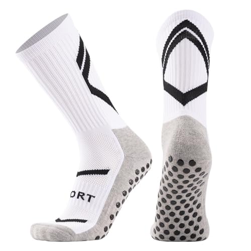 UM 2 Pairs Football socks Anti-slip Cycling Sports Socks Thickened Towel Bottom Mid-tube Yoga Fitness Training Socks