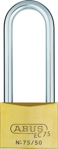 ABUS 26849 80 mm langem Bügel Messing Vorhängeschloss mit Wendeschlüssel