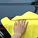 Produktbild HMX Eine Mikrofasertuch, schnelltrocknende Polyesterfaser Plüsch Dickes Handtuch-Putztuch,Yellow 30x60cm,1