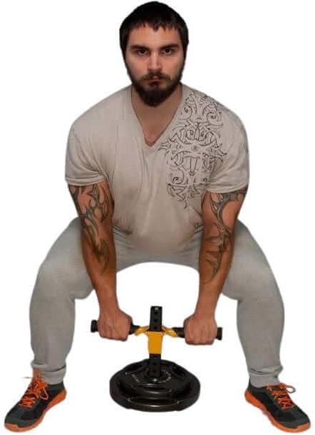 Olympic Plate loading Squat Handles - Barbell Squat alternative - Trap Bar Squat alternative - Squat Machine - Deadlift alternative