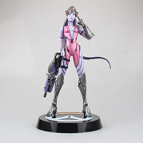 Nmomoytu Game Heros Ow Widowmaker Black Amelie Lacroix Zentai Superhero PVC Action Figure Joints Movable Model Toy Game Collectible Model Gifts for 25cm