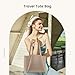 LOVEVOOK Tote Bag for Women - Ultra Soft Foldable Vegan Faux Leather Shoulder Handbag，Fashionable and Minimalist Purses for Women with Zipper for Daily Travel College
