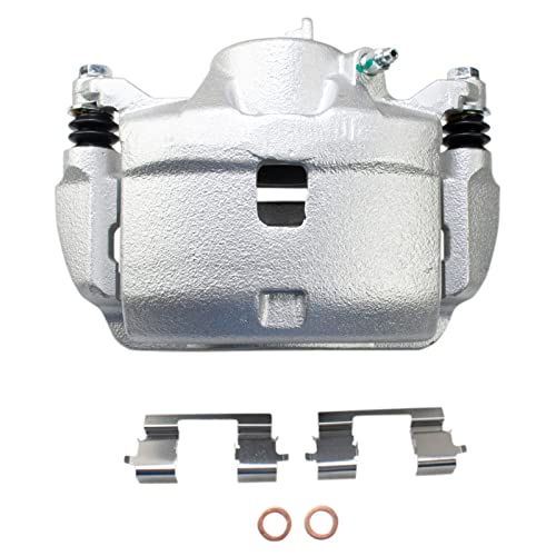 Image of TRQ Front and Rear Brake Caliper Set Zinc Coated Brackets Compatible with 2003-2011 Honda Element
