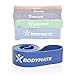 BODYMATE Fitnessband 208 cm, elastisches Widerstandsband aus Naturlatex, trainiert Kraft, Ausdauer, Koordination, Flexibilität UVM., für Anfänger & Profis, in Blau
