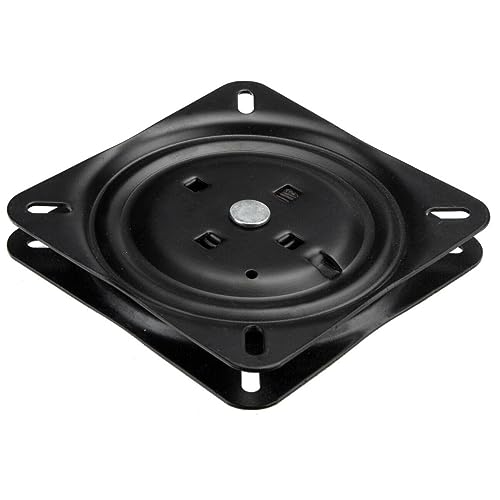 Drehteller 90° Drehbar mit Rückholfeder 160x160mm | bis 250 Kg. belastbar | Ideal für Sitzmöglichkeiten z.B. im Camper Van, Caravan, Boot, Bar Hocker