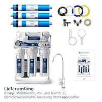 OsmoFresh Osmoseanlage Proline X3 | 450 GPD | 1,1l/min | Premium Osmosehahn GRATIS | vom Premium Hersteller – Ansicht 6