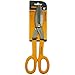 TOOLMAK Tin Snips 12 Inch Straight Pattern Tinners Snips with Comfort Grip Sheet Metal Cutting Shears Heavy Duty