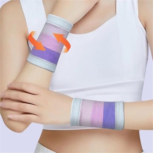 Muñequera elástica con correa multicolor de 10×8cm para proteger muñecas débiles 7