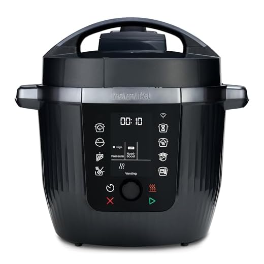 Instant Pot Pro – multicooker 10 in 1 da 5,7L, nero. Cuoce a pressione, cottura lenta, cuociriso, rosola, prepara yogurt, scalda, cuoce a vapore, sous vide, forno, funzione NutriBoost