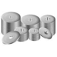 M5 Unterlegscheiben Set, 50 Stück groß Unterlegscheiben M5x25, 304 Edelstahl Flache Beilagscheiben, Karosseriescheiben, Sicherungsscheiben für Schrauben Muttern Gewindestange Flat Washers