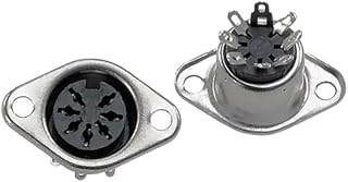 Pack of 5 SD-70SN Circular Connector 7 Position Receptacle, Female Sockets Solder Eyelet(s)