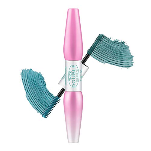 Double-ended Lash Mascara Colorful, Waterproof Mascara Long Lasting, Thickening and Lengthening, Color Lashes Mascara, Natural & Non-Toxic, All Day Exquisitely (green)