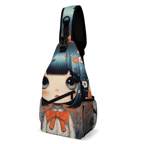 QMNBTES Anime Crossbody Sling Bag for Men & Women
