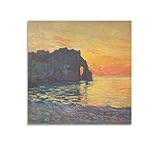 Poster mit französischem Maler, Claude Monet Etretat, The 
