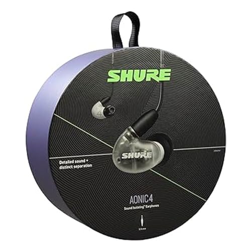 Image of Shure AONIC 4 Wired Sound Isolating Earbuds, Detailed Sound, Dual-Driver Hybrid, Secure In-Ear Fit, Detachable Cable, Durable Quality, Compatible with Apple & Android Devices - White
