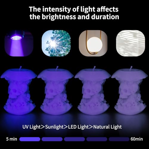 Image of IEMAI Purple Glow in The Dark PETG Filament 1.75mm 1KG, Luminous 3D Printer Filament High-Brightness & Long-Lasting Glowing, Neat Wound & Easy Printing for Home Decor