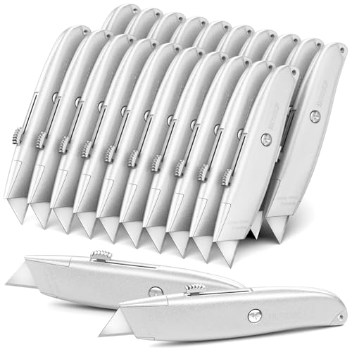 Image of DIYSELF 20 Pack Heavy Duty Utility Knives, Retractable Box Cutters