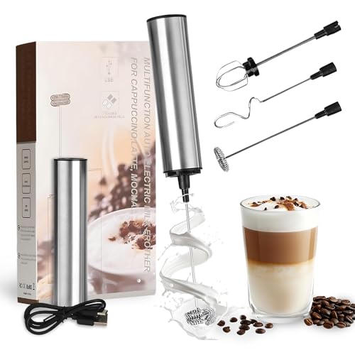 Mousseur à lait rechargeable portable pour émulsionner les œufs et le café - 2