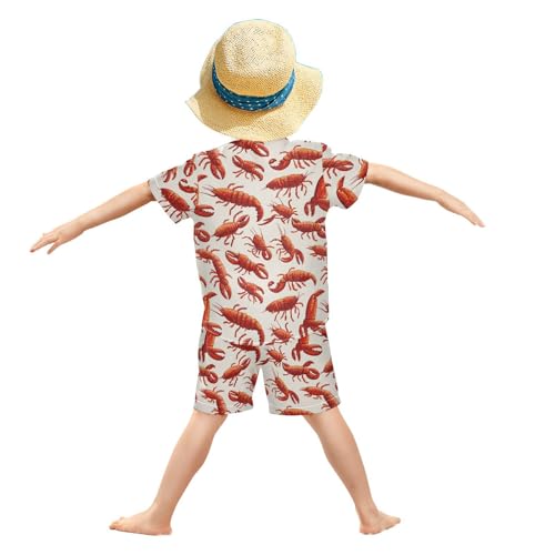 Image of Boccsty Ice Cream Drip Boy Summer Shorts Sets Hawaiian Toddler Boys T-Shirt & Pants 2 Pcs 3T-10T