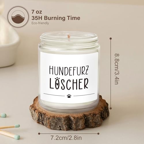 Geschenke für Frauen, Geschenke für Hundebesitzer, Geburtstagsgeschenk für Frauen, Lustiges Geschenk für Frau Freundin Hundeliebhaber Hundemama zum Geburtstag Weihnachten Valentinstag, Duftkerz