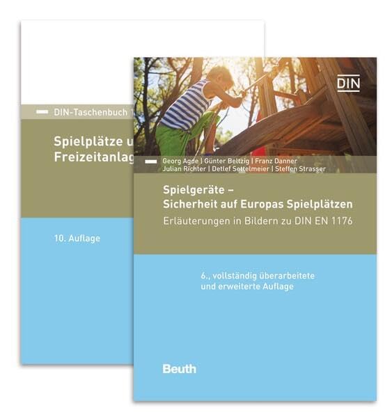 Sichere Spielplätze und Spielplatzgeräte: Paket: Kommentar 'Spielgeräte - Sicherheit auf Europas Spielplätzen' und DIN-Taschenbuch 105 'Spielplätze ... (DIN-Taschenbuch und DIN Media Kommentar)