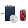 Yansanido Spiral Notebook, 6 Pcs A5 Craft Softcover 8mm Ruled 6 Color 60 Sheets -120 Pages Journals for Study and Notes(6 color)