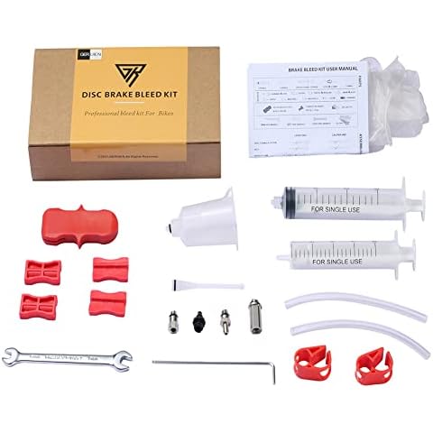 GERUIEN Bicycle Bleed Tool, Bicycle Hydraulic Brake Bleed Kit for SHIMANO Disc Brake Fluid Bleed Tool Standard Cover