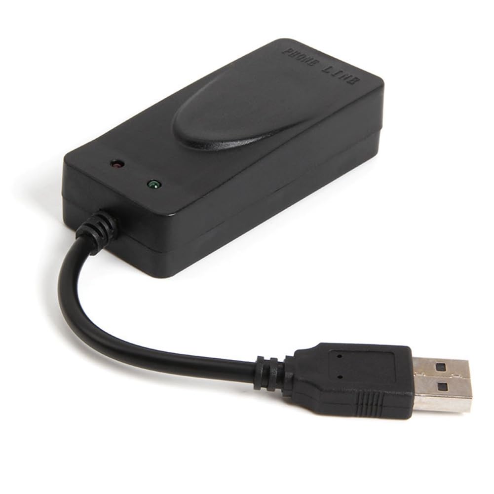 Módem de Fax USB de Doble Puerto USB2.0 56K V.92 V.90 Controlador de Módem Externo para Win 7 8 10 XP Recibir Enviar Fax en la Computadora