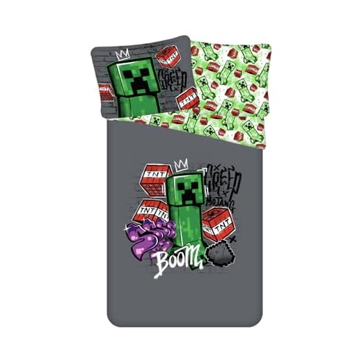 Minecraft Colecciones de Ropa de Cama Infantil, Multicolor, único