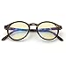 J+S Blue Light Blocking Glasses for Women Men | Anti Eyestrain Headache Glare 400UV from Computer/Gaming/TV/Phones (Mana HD lens - Round | Tortoise Shell Frame)