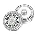 New 2026 Trendy Tree of Life Aromatherapy Diffuser Snap Buttons Stainless Steel Essential Oil Perfume Lockets Pendant Jewelry Accessories Fashion Creative Gift