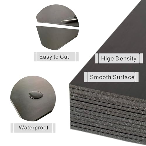 Black Poster Board 11 x 14 in, ZXUNLIEH 12 Pack Foam Board, 3/16'' Thick — view 4
