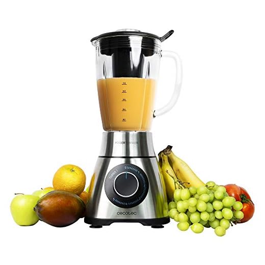 Cecotec Batidora Vaso Power Black Titanium 1300 PerfectMix. Potencia 1300 W, Cuchilla de 6 Hojas con Recubrimiento de Titanio Negro, Capacidad 1,8 litros, Incluye Filtro licuados