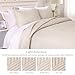 Exclusivo Mezcla California King Quilt Bedding Set, Lightweight Brich Beige Oversized King Bedspreads Soft Modern Geometric Coverlet Set for All Seasons (1 Quilt and 2 Pillow Shams)