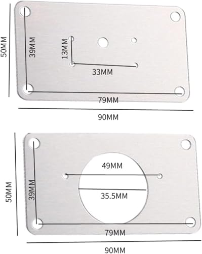 Charnière plaque de fixation en acier pour entretien et restauration - 3