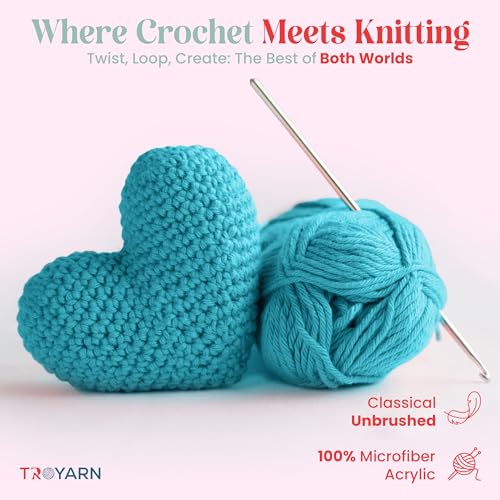 Image of Yarn for Crocheting & Knitting - 4 Skeins (4x383 Yds) (105376 - Aquarium) Crochet Yarn - 100% Microfiber Acrylic Yarn - Knitting Yarn for Craft Projects
