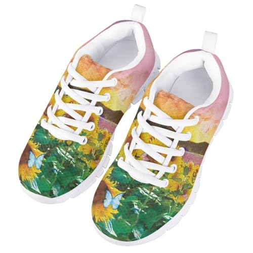 SYtrade Girls' Athletic Shoes Trail Running Shoes Kids Lightweight Hiking Shoes