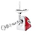Electric Meat Grinder Meat Mincer & Sausage Stuffer Grinder 2800W Max Sausage Maker with 4 Stainless Steel Grinding Plates, Cutting Blade, Sausage Stuffing Tubes Kubbe Attachments for Home Use&Commercial (Red)