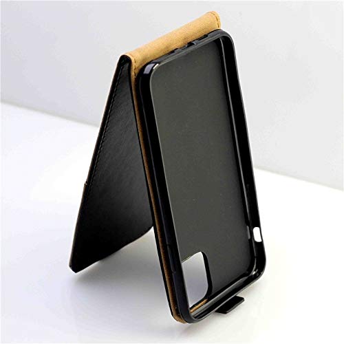 Étui flip vertical haut et bas iPhone 11 Pro Max coque rigide noire