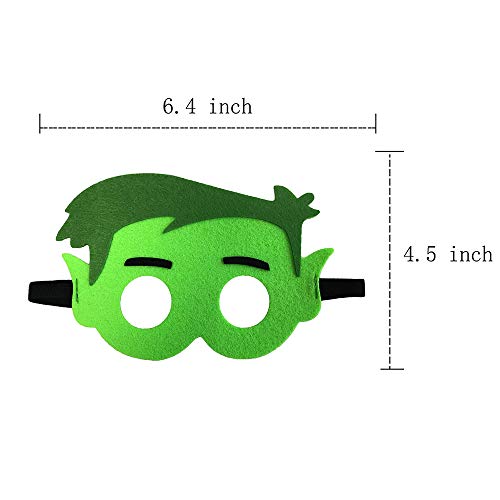 10 Pcs Felt Masks Party Supplies for Teen Titans Theme,Birthday Gifts for Boys and Girls