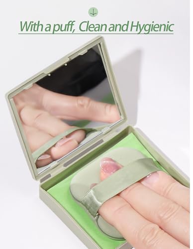 oil blotting paper - 300 sheets wmirror puff amp refills absorbs excess face oil controls shine gentle for makeup use