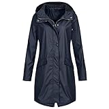 damen trenchcoat mit kapuze 🦄Wintermantel Damen mit Kapuze Warm Jacke Coat mit Knöpfen Mode Freizeit Frauen Winter Zweireihig Mantel Lang Outwear Elegant Lässiger Langarm Parka Revers Plüschmantel für Damen Herbst Winter Übergangsmantel Winddichte Outdoor Jacke