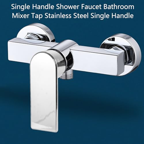 Robinet de douche en acier inoxydable mural robuste pour baignoire design et durable - 4
