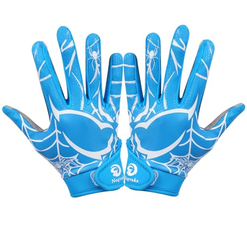 Nogvaks Youth Baseball Batting Gloves for Kids Boys Softball Teeball Gloves Non-Slip Breathable Lightweight for Sports TrainingBlue/White Youth XS/S