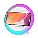 Produktbild WILIT Nachttischlampe Qi Ladefunktion, Wireless Charger, Bluetooth Lautsprecher, Handyständer, RGB Stimmungslicht Nachtlicht LED mit 7 Farben-Atmungsmodi, Weiß, A21
