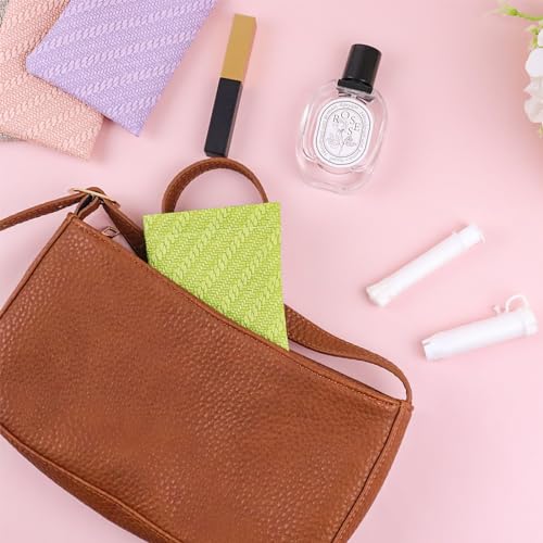 Image of Mini Tampon Bag, Sanitary Tampon Storage Bag 4 Count,Self-closing shrapnel, One-Handed Opening, Waterproof leather material Keeps It Safe and Tidy, Hides Tampons and Small Objects,Long Rectangle Shape