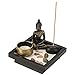 Produktbild Hztyyier Tabletop Buddhismus Candlestick Home Zen Garten Buddha Statue Räucherstäbchenhalter Set für Dekor Entspannung Meditation