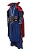 Very Last Shop Movie Men's Strange Costume Blue Heavy Robe and Red Cloak Cosplay Outfit (Blue, US Men-L)